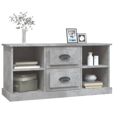 vidaXL Έπιπλο Τηλεόρασης Γκρι Σκυρ. 99,5x35,5x48cm Επεξ. Ξύλο