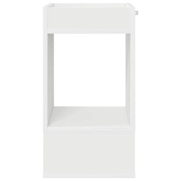 vidaXL End Table 2 τεμ. Λευκό 30x30x56cm Επεξεργασμένο Ξύλο