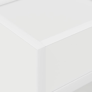 vidaXL End Table 2 τεμ. Λευκό 30x30x56cm Επεξεργασμένο Ξύλο
