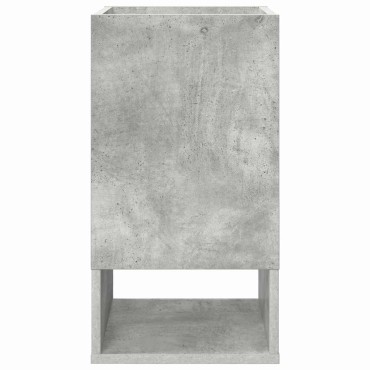 vidaXL End Table Σκυρόδεμα Γκρι 30x30x56cm Επεξεργασμένο Ξύλο