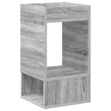 vidaXL End Table Γκρίζο Σονομα 30x30x56cm Επεξεργασμένο Ξύλο