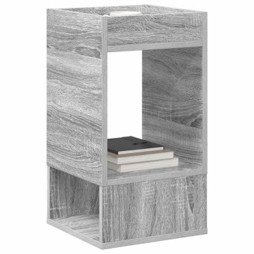 vidaXL End Table Γκρίζο Σονομα 30x30x56cm Επεξεργασμένο Ξύλο