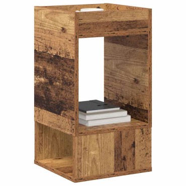 vidaXL End Table 2 τεμ. Παλιό ξύλο 30x30x56cm Επεξεργασμένο Ξύλο