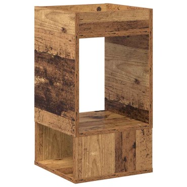 vidaXL End Table 2 τεμ. Παλιό ξύλο 30x30x56cm Επεξεργασμένο Ξύλο