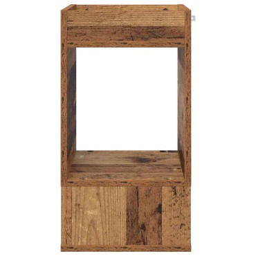 vidaXL End Table 2 τεμ. Παλιό ξύλο 30x30x56cm Επεξεργασμένο Ξύλο