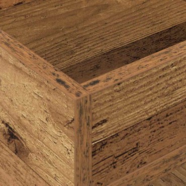 vidaXL End Table 2 τεμ. Παλιό ξύλο 30x30x56cm Επεξεργασμένο Ξύλο