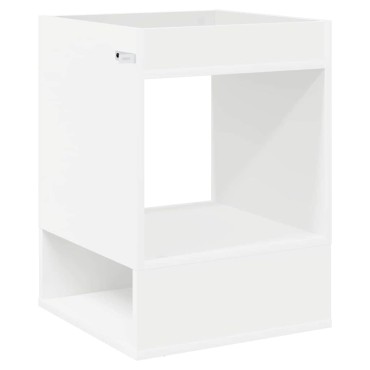 vidaXL End Table Λευκό 40x40x56cm Επεξεργασμένο Ξύλο