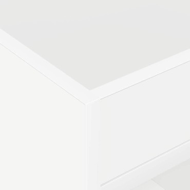 vidaXL End Table Λευκό 40x40x56cm Επεξεργασμένο Ξύλο