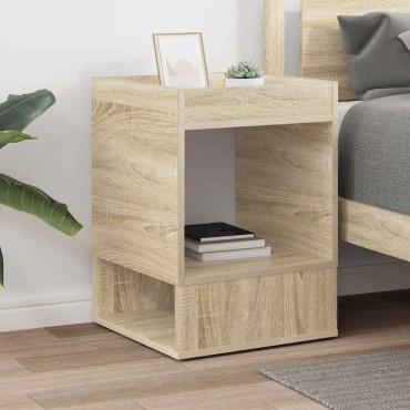 vidaXL End Table Δρύς Sonoma 40x40x56cm Επεξεργασμένο Ξύλο