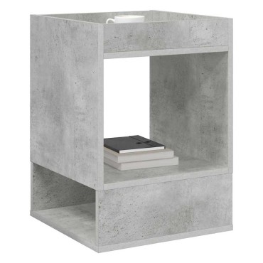 vidaXL End Table Σκυρόδεμα Γκρι 40x40x56cm Επεξεργασμένο Ξύλο