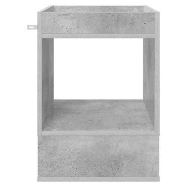 vidaXL End Table Σκυρόδεμα Γκρι 40x40x56cm Επεξεργασμένο Ξύλο