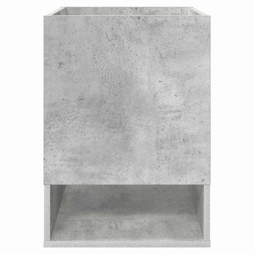 vidaXL End Table Σκυρόδεμα Γκρι 40x40x56cm Επεξεργασμένο Ξύλο