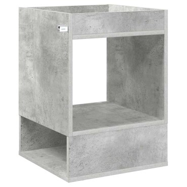 vidaXL End Table Σκυρόδεμα Γκρι 40x40x56cm Επεξεργασμένο Ξύλο