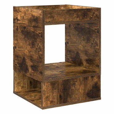 vidaXL End Table 2 τεμ. Καπνιστό Δρύς 40x40x56cm