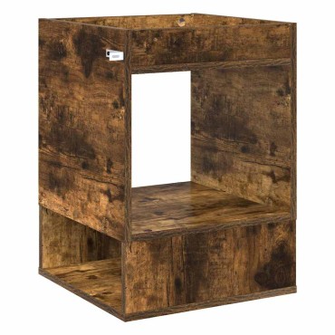 vidaXL End Table 2 τεμ. Καπνιστό Δρύς 40x40x56cm
