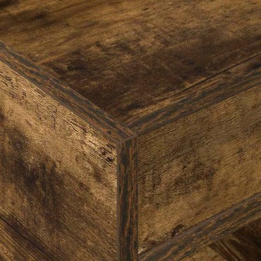 vidaXL End Table 2 τεμ. Καπνιστό Δρύς 40x40x56cm
