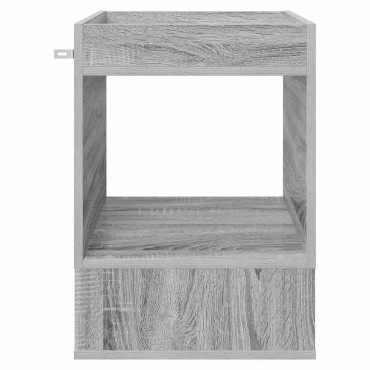 vidaXL End Table Γκρίζο Σονομα 40x40x56cm Επεξεργασμένο Ξύλο