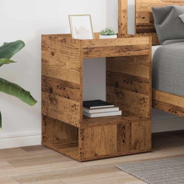vidaXL End Table Παλιό ξύλο 40x40x56cm Επεξεργασμένο Ξύλο