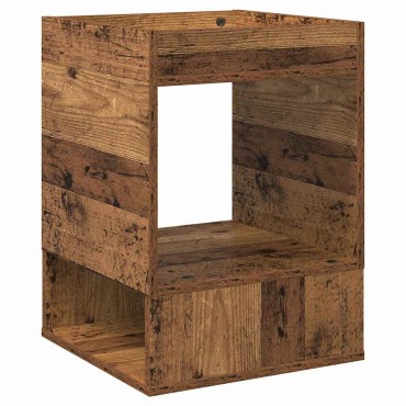vidaXL End Table 2 τεμ. Παλιό ξύλο 40x40x56cm Επεξεργασμένο Ξύλο