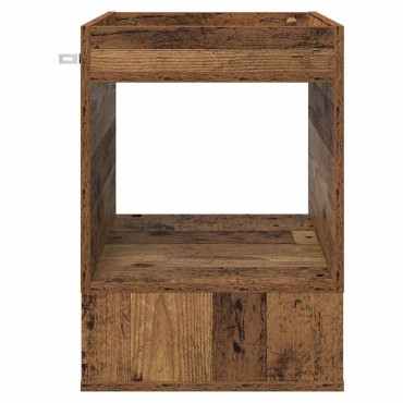 vidaXL End Table 2 τεμ. Παλιό ξύλο 40x40x56cm Επεξεργασμένο Ξύλο