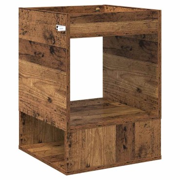 vidaXL End Table 2 τεμ. Παλιό ξύλο 40x40x56cm Επεξεργασμένο Ξύλο