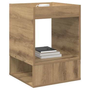 vidaXL End Table Artisan Oak 40x40x56cm Επεξεργασμένο Ξύλο