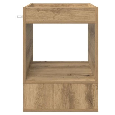 vidaXL End Table Artisan Oak 40x40x56cm Επεξεργασμένο Ξύλο