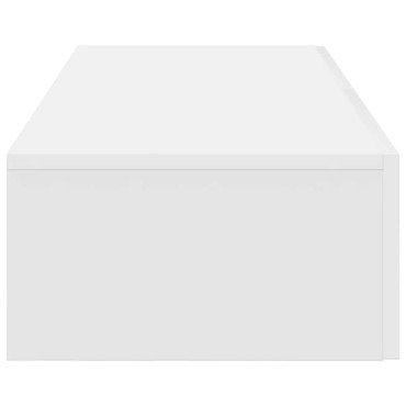 vidaXL Ράφι τοίχου με συρτάρια Λευκό 60x26,5x15cm Κατασκευασμένο ξύλο 1 τεμ.