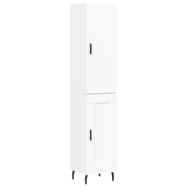 vidaXL Ντουλάπι Λευκό 34,5x34x180cm από Επεξεργασμένο Ξύλο 1 τεμ.
