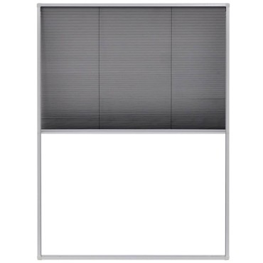 vidaXL Σήτα Παραθύρου Πλισέ 60 x 80 εκ. από Αλουμίνιο