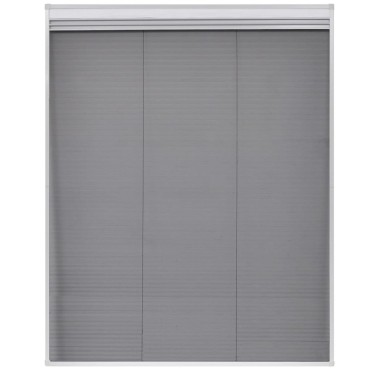 vidaXL Σήτα Παραθύρου Πλισέ με Σκίαστρο 80 x 100 εκ. Αλουμινίου