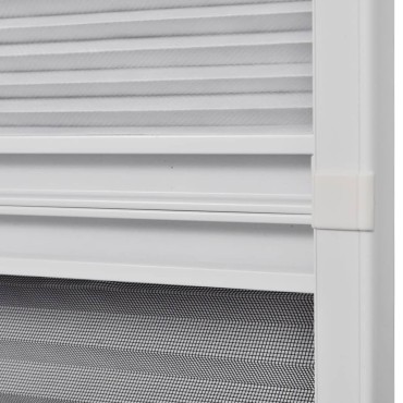 vidaXL Σήτα Παραθύρου Πλισέ με Σκίαστρο 80 x 100 εκ. Αλουμινίου