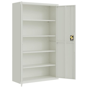 vidaXL Αρχειοθήκη Ανοιχτό Γκρι 105x40x180cm Ατσάλινη 1 τεμ.