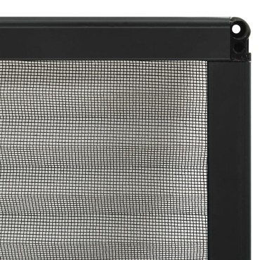 vidaXL Σήτα Παραθύρου Πλισέ Ανθρακί 80 x 160 εκ. από Αλουμίνιο