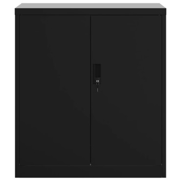 vidaXL Αρχειοθήκη Μαύρη 79x40x90cm από Ατσάλι 1 τεμ.