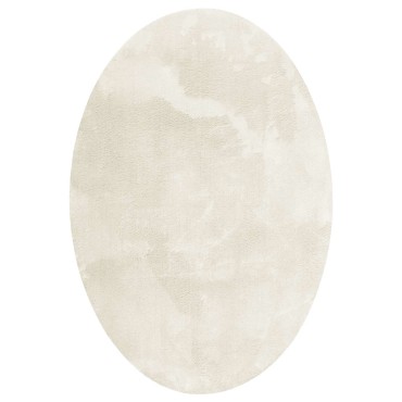 vidaXL Χαλιά χώρου Ωοειδής HUARTE Κρεμ 120x170cm 100% Πολυεστέρας