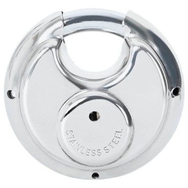 vidaXL Κλειδώματα Discus με Κλειδιά 6 τμχ. Ασημί 6 x 2.3 x 6 εκ