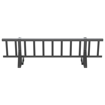 vidaXL Φρουρός χιονιού οροφής Ανθρακί 300 x 29,5 x 34,5 εκ. Ατσάλι