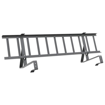 vidaXL Φρουρός χιονιού οροφής Ανθρακί 300 x 29,5 x 34,5 εκ. Ατσάλι