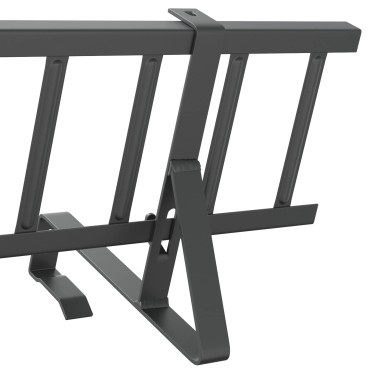 vidaXL Φρουρός χιονιού οροφής Ανθρακί 300 x 29,5 x 34,5 εκ. Ατσάλι