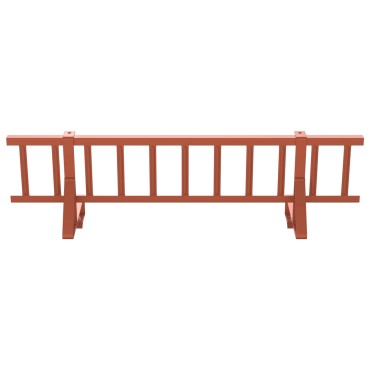 vidaXL Φρουρός χιονιού οροφής Κόκκινο 300 x 29,5 x 34,5 εκ. Ατσάλι