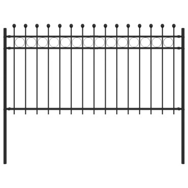 vidaXL Δαχτυλίδι φράχτη TILBURG Μαύρο 200x150cm