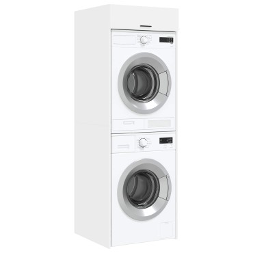 vidaXL Ντουλάπα Πλυντηρίου Λευκό 67,5x68x200cm Επεξεργασμένο ξύλο 1 τεμ.