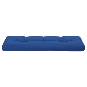 vidaXL Μαξιλάρι Παλέτας Μπλε Ρουά 120x40x12cm Υφασμάτινο