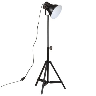 vidaXL Φωτιστικό Δαπέδου 25 W Μαύρο 35x35x65/95 εκ. Ε27