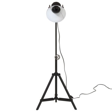 vidaXL Φωτιστικό Δαπέδου 25 W Μαύρο 35x35x65/95 εκ. Ε27