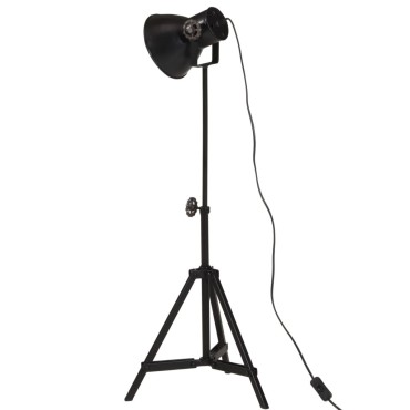 vidaXL Φωτιστικό Δαπέδου 25 W Μαύρο 35x35x65/95 εκ. Ε27