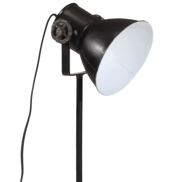 vidaXL Φωτιστικό Δαπέδου 25 W Μαύρο 35x35x65/95 εκ. Ε27