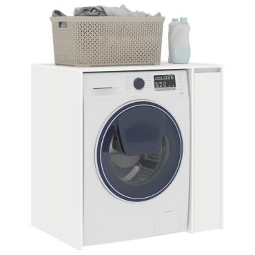 vidaXL Ντουλάπα Πλυντηρίου Λευκό 87x60x89cm Επεξεργασμένο ξύλο 1 τεμ.