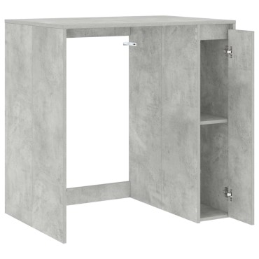 vidaXL Ντουλάπα Πλυντηρίου Γκρι τσιμέντου 87x60x89 εκ 1 τεμ.